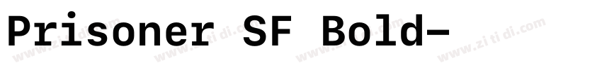 Prisoner SF Bold字体转换